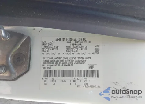 2014 Ford Transit Connect Xlt from USA, damaged, VIN NM0LS7F73E1168976